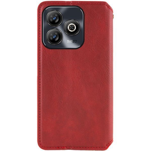 Шкіряний чохол-книжка GETMAN Cubic для ZTE Blade A75 4G Червоний 555-01608 фото