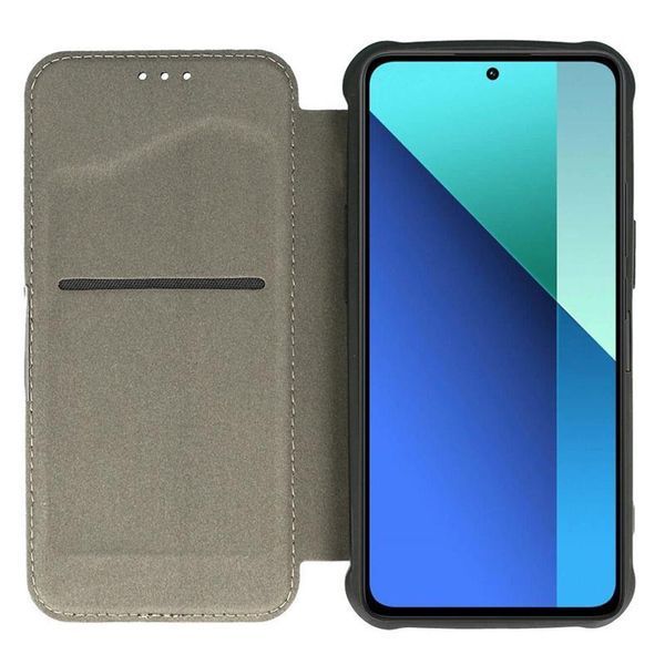 Кожаный чехол-книжка GETMAN Razor (PU) для Xiaomi Redmi Note 13 Pro 4G / Poco M6 Pro 4G Blue 777-07688 фото