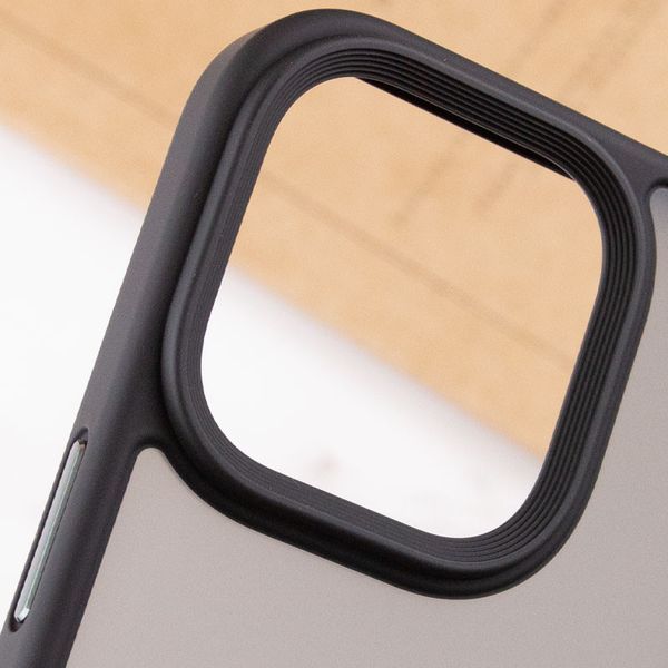 TPU+PC чохол Metal Buttons для Apple iPhone 15 Pro Max (6.7") Чорний 777-08265 фото