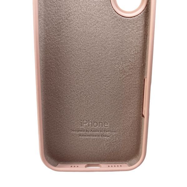 Силіконовий чохол з закритою камерою для iPhone 16 Pink Sand 666-05453 фото