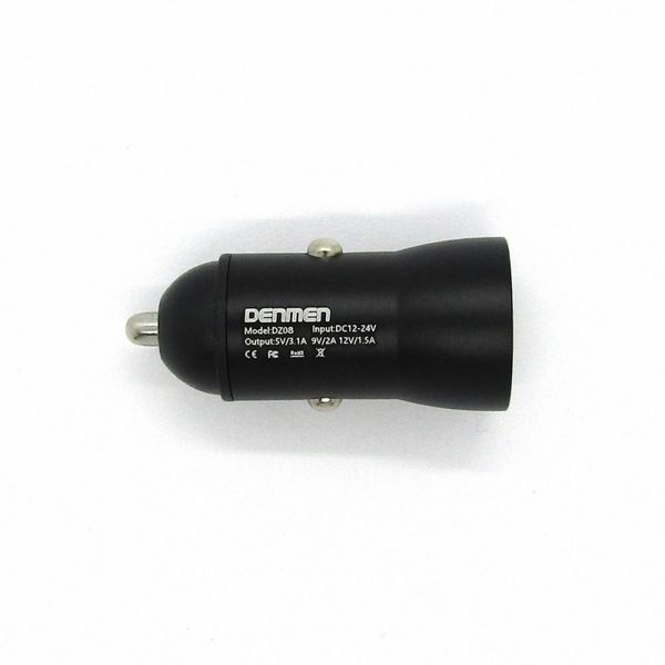 Автомобильное зарядное устройство Denmen DZ08 QC 3.0 18W Черный 209-00030 фото