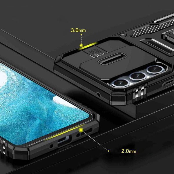 Ударопрочный чехол Camshield Army Ring для Samsung Galaxy A35 / A55 Black 777-04973 фото