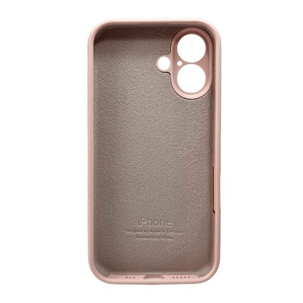 Силіконовий чохол з закритою камерою для iPhone 16 Pink Sand 666-05453 фото