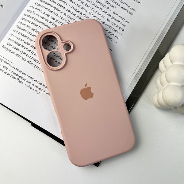 Силіконовий чохол з закритою камерою для iPhone 16 Pink Sand 666-05453 фото