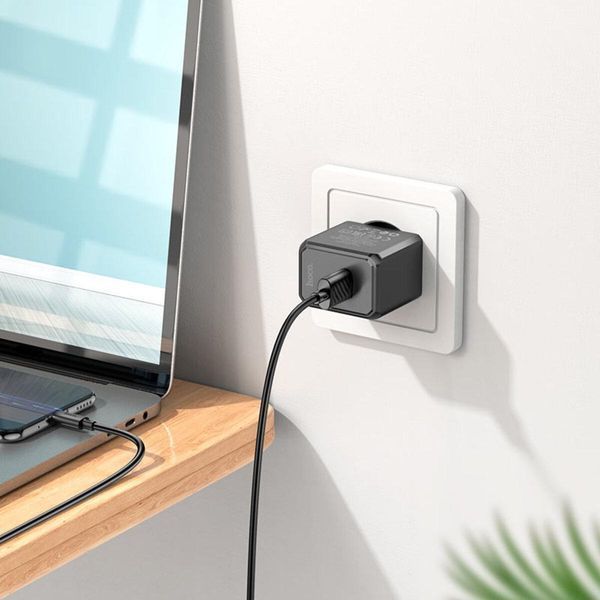 Мережевий зарядний пристрій HOCO CS11A Ocean single port charger Black 656-01361 фото