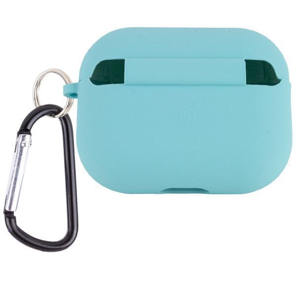 Силіконовий футляр з мікрофіброю для навушників Airpods Pro 2 / Pro Marine Green 203-00309 фото