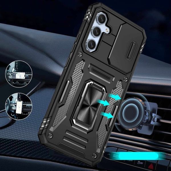 Ударопрочный чехол Camshield Army Ring для Samsung Galaxy A35 / A55 Black 777-04973 фото