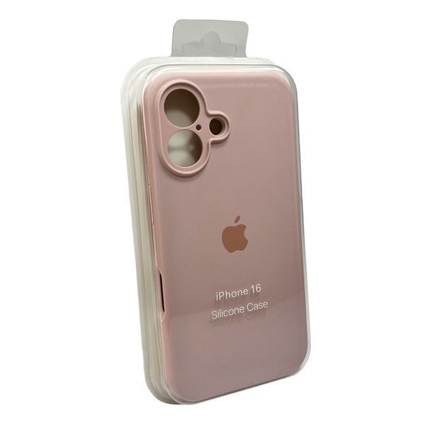 Силіконовий чохол з закритою камерою для iPhone 16 Pink Sand 666-05453 фото