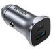 Автомобільний зарядний пристрій UGREEN CD130 Dual USB Car Charger (Space Gray) (UGR-30780) 656-00380 фото 2