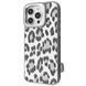 Чехол Kajsa Leopard Pattern with Magnetic Ring iPhone 16 Pro Gray 656-08208 фото 1