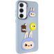 Чехол TPU Leather Toys для Xiaomi Redmi Note 13 Pro 4G / Poco M6 Pro 4G Labubu / Blue 555-00865 фото