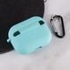 Силіконовий футляр з мікрофіброю для навушників Airpods Pro 2 / Pro Marine Green 203-00309 фото 4