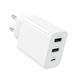 Мережевий зарядний пристрій BOROFONE BA105A Stellar three-port charger White 6941991125270 фото 4