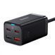 МЗП Baseus GaN3 Pro 65W (2 Type-C + 2 USB) + Кабель Type-C to Type-C 100W (1m) Black CCGP040101 фото 1