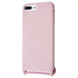 Силіконовий чохол CORD для iPhone 8 Plus/7 Plus із шнурком Пудровий 208-01322 фото 1