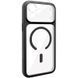 Чехол TPU+PC GETMAN Moon Clear with MagSafe для Apple iPhone 13 (6.1") Black 656-08308 фото 1