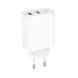 Мережевий зарядний пристрій BOROFONE BA105A Stellar three-port charger White 6941991125270 фото 6