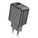 Мережевий зарядний пристрій HOCO CS21A Rich single port QC3.0 charger Black 6942007609883 фото 1