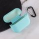 Силіконовий футляр з мікрофіброю для навушників Airpods Pro 2 / Pro Marine Green 203-00309 фото 3