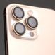 Захисне скло BlueO Metal на камеру для Apple iPhone 16 Pro / 16 Pro Max / 15 Pro / 15 Pro Max Золотий / Gold Titanium 777-08400 фото 3