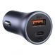 Автомобильное зарядное устройство Baseus Golden Contactor Pro Dual Quick Charger Car Charger U+C 40W Dark Gray CCJD-0G фото 4