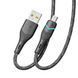 Кабель USB Ridea RC-RL15 RGB Light MicroUSB 3A 1.2m Черный 209-00346 фото 4