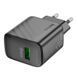 Мережевий зарядний пристрій HOCO CS21A Rich single port QC3.0 charger Black 6942007609883 фото 5