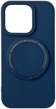 Чехол TPU Back Case Metal Stand with MagSafe для iPhone 13 Pro Blue 214-02126 фото