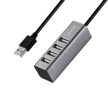 USB-хаб HOCO HB1 4USB Line machine Tarnish 6957531038139 фото