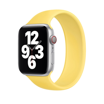 Силиконовый монобраслет для Apple Watch 42/44/45/49 mm 180 mm Желтый 212-00316 фото