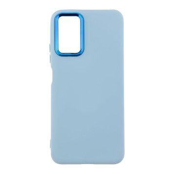 Чехол Silicone Cover Metal frame для Xiaomi Redmi Note 12S Sky Blue 208-03576 фото