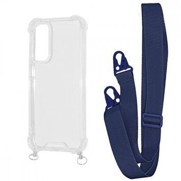 Чехол WAVE Clear Case With Strap для Samsung Galaxy A25 Midnight Blue 208-05162 фото