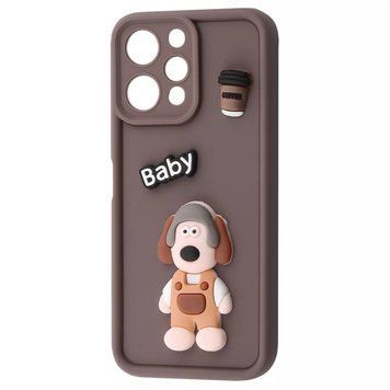 Чехол Pretty Things Case для Xiaomi Redmi 12 4G Brown/Baby 777-02126 фото