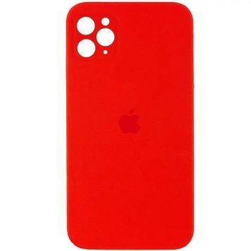 Силиконовый чехол с квадратными бортиками для iPhone 11 Pro Max Red 208-00893 фото