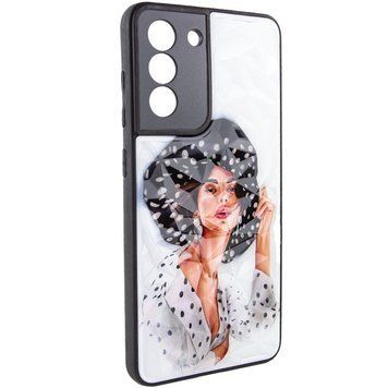 TPU+PC чехол Prisma Ladies для Samsung Galaxy S22 Girl in a hat 777-07344 фото