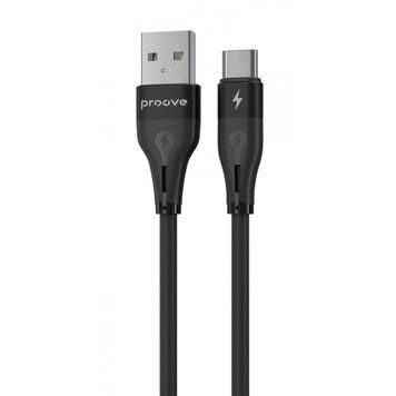 Кабель Proove Soft Silicone USB to Type-C 2.4A (1m) black 656-02594 фото