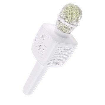 Портативна колонка HOCO BK5 Cantando karaoke microphone White 656-00748 фото
