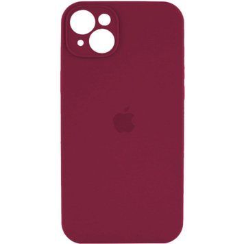 Силіконовий чохол з закритою камерою для iPhone 15 Plum 666-01014 фото
