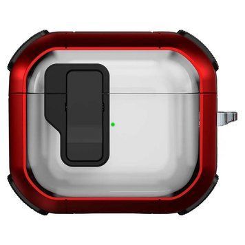 Футляр противоударный Locking Button для наушников Airpods 3 Red 203-00415 фото