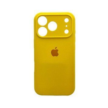Силиконовый чехол с закрытой камерой для iPhone 17 Pro Canary Yellow 666-04263 фото
