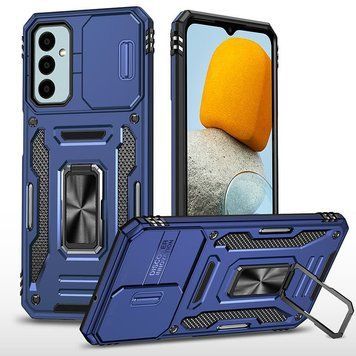 Ударостійкий чохол Camshield Army Ring для Samsung Galaxy M34 5G Navy Blue 777-05029 фото