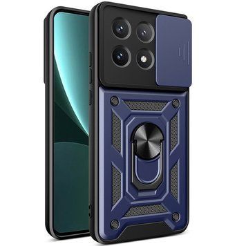 Ударопрочный чехол Camshield Serge Ring для Xiaomi Poco X6 Pro Blue 777-04388 фото