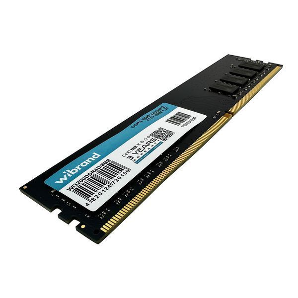 Оперативна пам'ять DDR4 Wibrand 8GB 3200MHz CL22 DIMM WI3200DDR4D/8GB фото