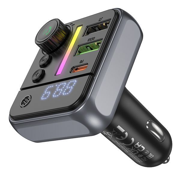 АЗП з FM-модулятором BOROFONE BC50 Ascenso PD20W+QC3.0 car BT FM transmitter Black 6941991115257 фото