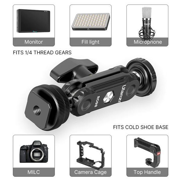 Шарнірне кріплення Ulanzi R098 Double Ball Heads with Code Shoe Mount (UV-2954 R098) 2954 фото