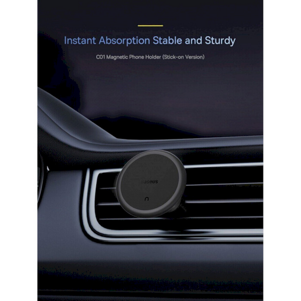 Автотримач Baseus Easy C01 Magnetic Phone Holder (Air Outlet Version) (SUCC000101) Чорний 201-00058 фото