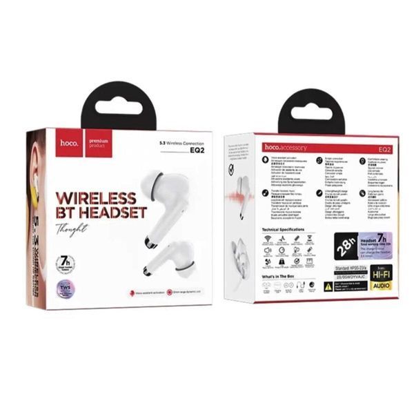 Бездротові навушники HOCO EQ2 Thought true wireless BT headset Purple 656-03859 фото