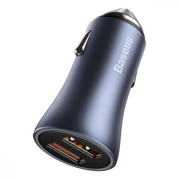 Автомобильное зарядное устройство Baseus Golden Contactor Pro Dual Quick Charger Car Charger U+U 40W 656-00547 фото