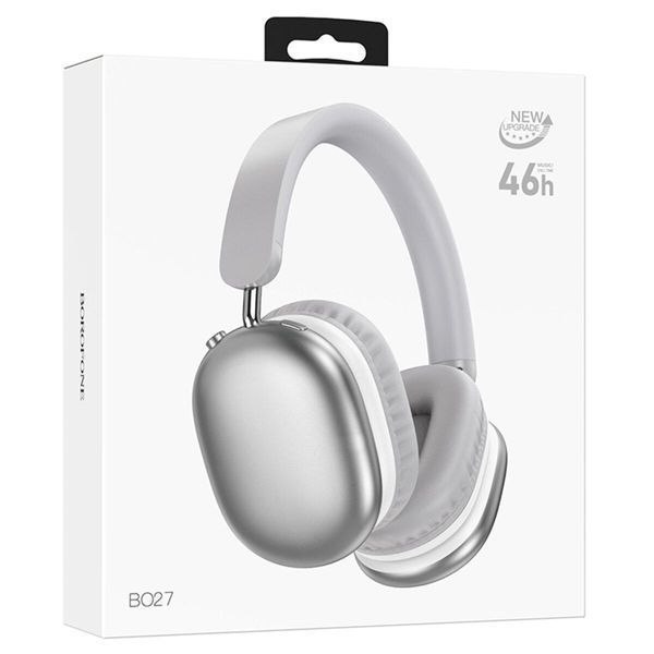 Беспроводные наушники BOROFONE BO27 Rhyme BT headphones Silver 656-01590 фото