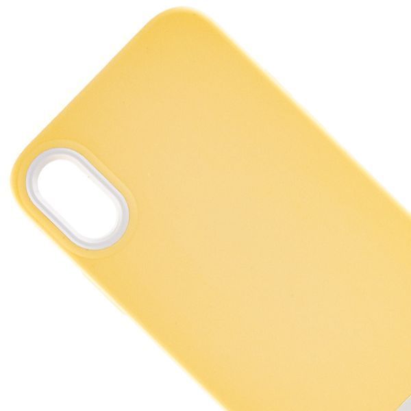 Чохол TPU+PC Bichromatic для Apple iPhone X / XS (5.8") Creamy-yellow / White 555-03895 фото